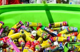 En el Carnaval se recuperaron más de 15 mil tarros de espuma para reciclar