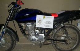 Recuperaron una moto robada en abril