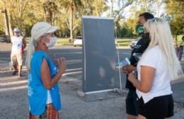 Actividad en la Costanera: se brindó información sobre vacunación