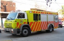 Intervención de Bomberos por accidente en Autovía 2