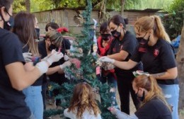 Entrega solidaria de más de 200 kilos de alimentos