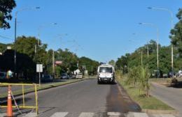 Hasta el viernes 14 está cortado el carril central de la Avenida Presidente Alfonsín