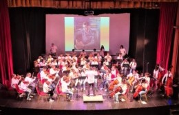 La Orquesta Escuela local participó en la celebración de los 35 años del Hospital Garrahan