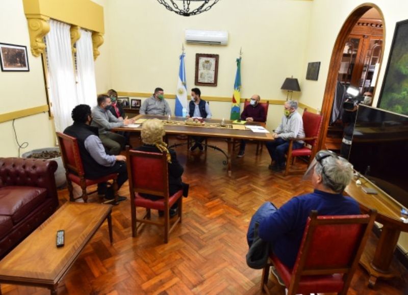 Un pasaje de la reunión.