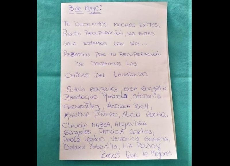 Una carta que lo dice todo.