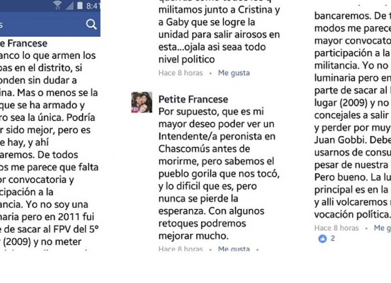 Descargo en las redes sociales.