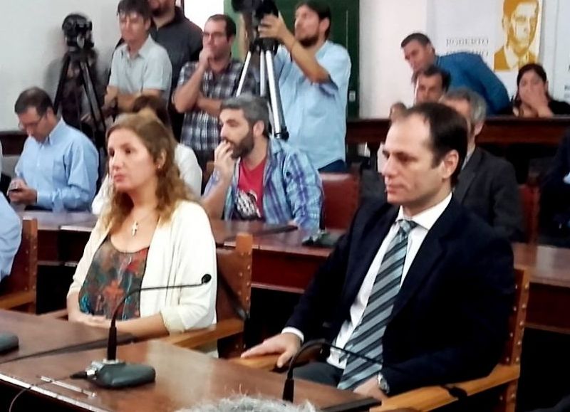 Claudia Pérez Cazal y Osvaldo Casalins.