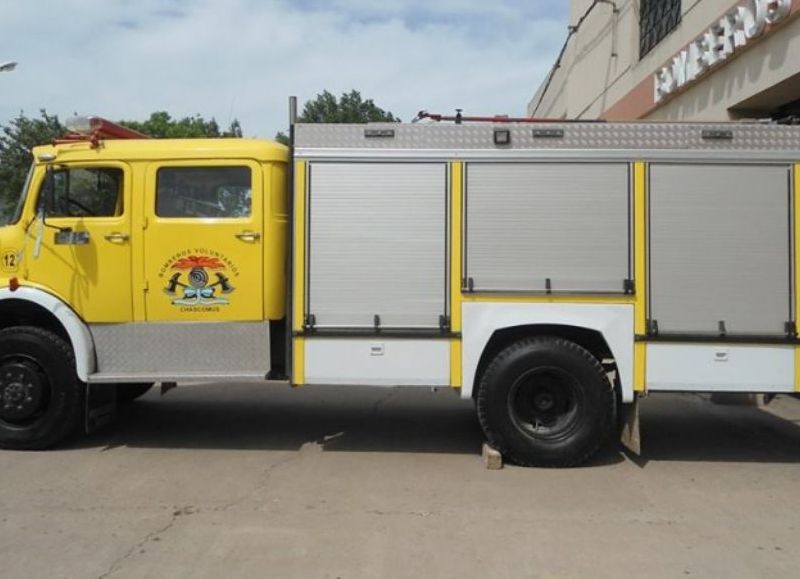 Intervención de los bomberos.