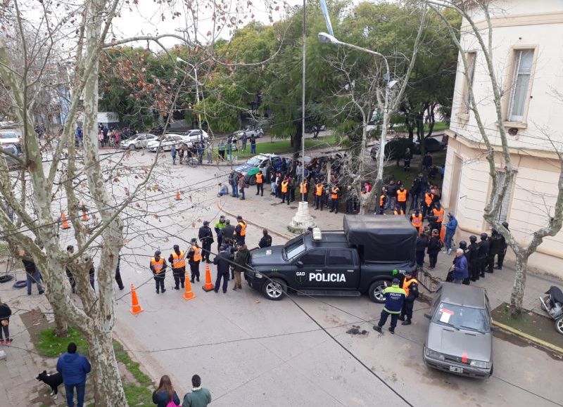 La llegada a Chascomús, hace casi un mes.