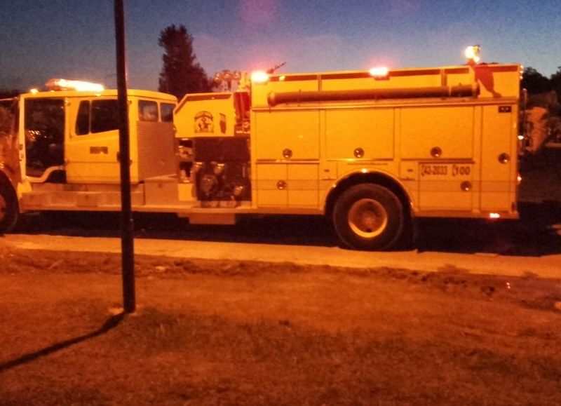 Intervención de bomberos.