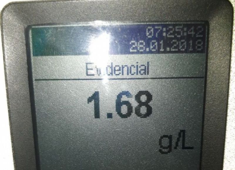 Alcoholemia positiva.