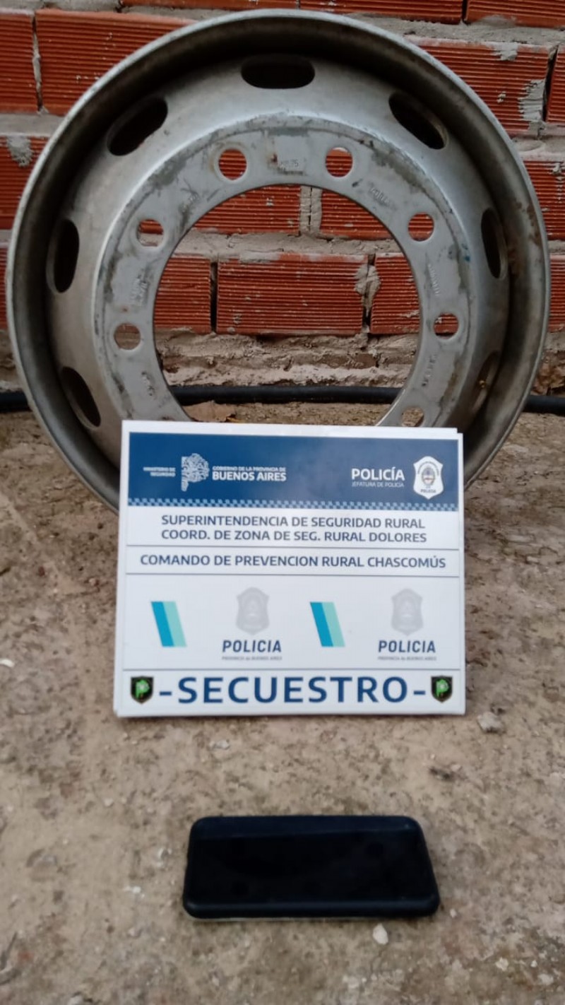 Material secuestrado.