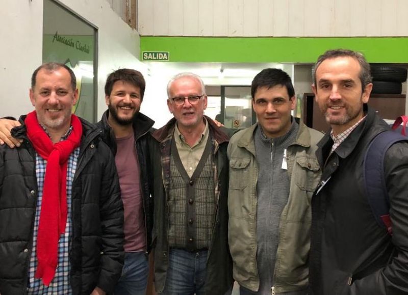 Leo Moyano, Valentino Redruello, Ricardo Vázquez, Ramiro Berrueta y Manuel Vázquez