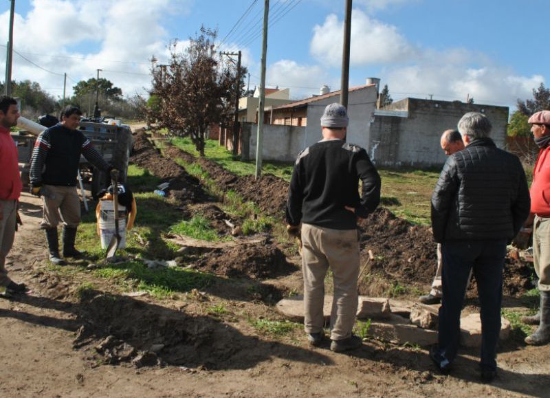 El intendente supervisó los trabajos.