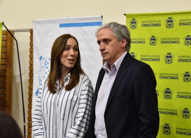 María Eugenia Vidal y Javier Gastón.