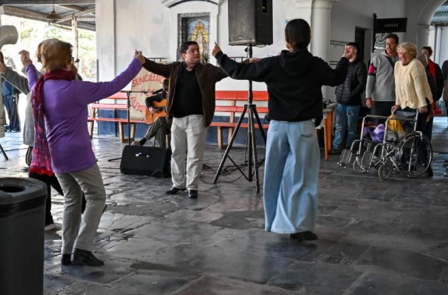 El último domingo la Vieja Estación se llenó de la música y la alegría de los jóvenes.