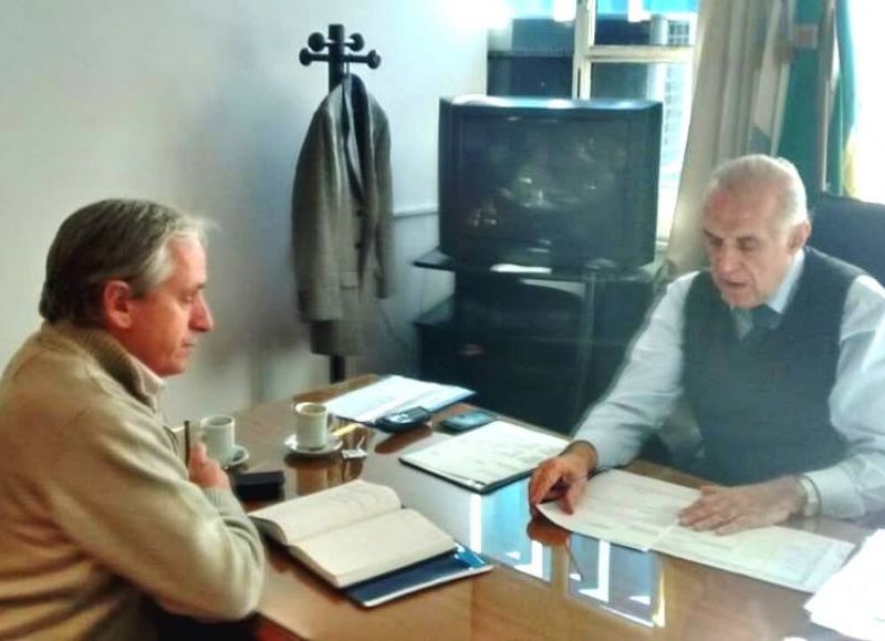 Reunión con Ismael Passaglia.