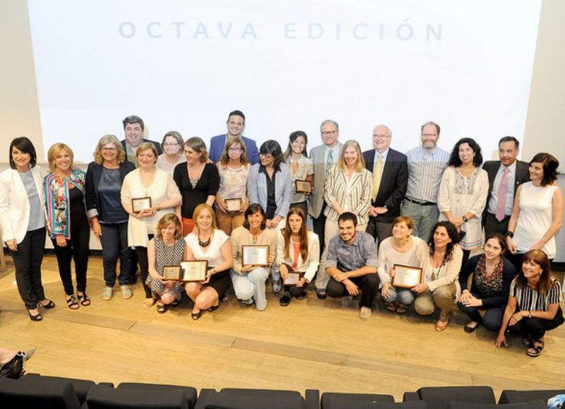 En la imagen, los autores de los proyectos premiados.