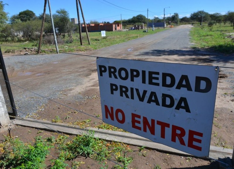 Colocaron este letrero.