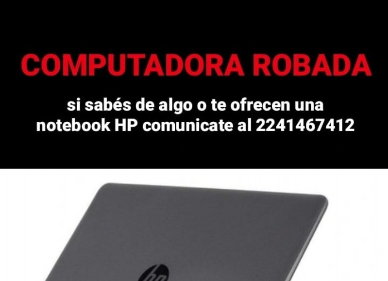 Se llevaron una notebook.