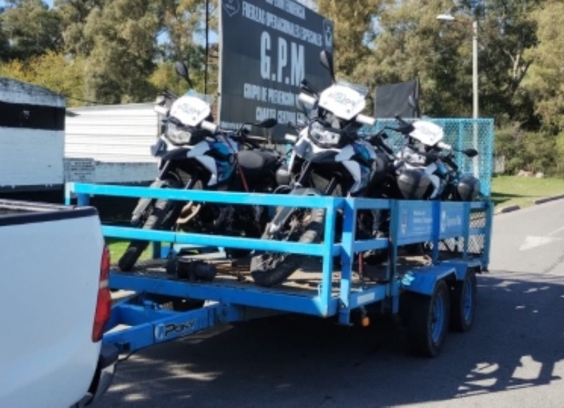 Apoyo del Grupo de Prevención Motorizado de Ezeiza.