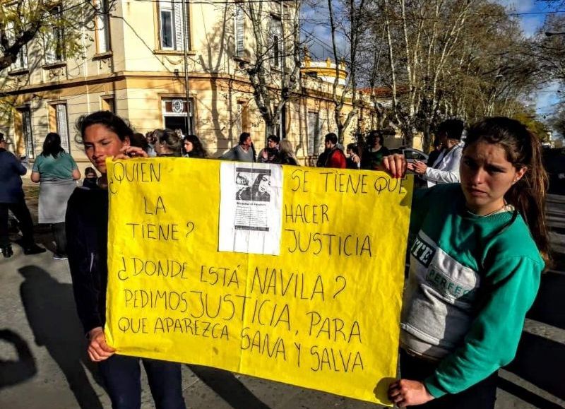 Uno de los reclamos en la Comisaría.