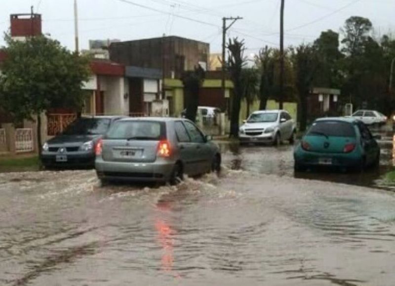 Calles anegadas.