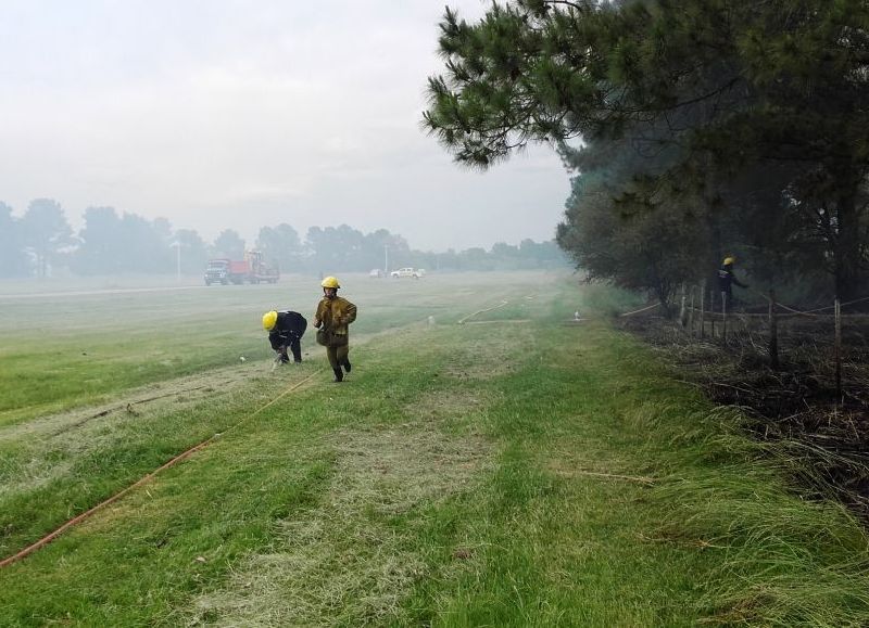 Intervención de los bomberos.