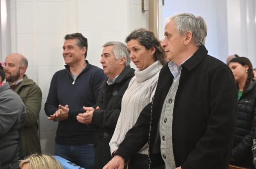 El intendente Javier Gastón participó.