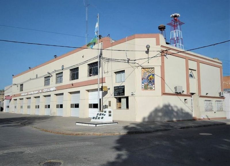 Intervención de los bomberos.