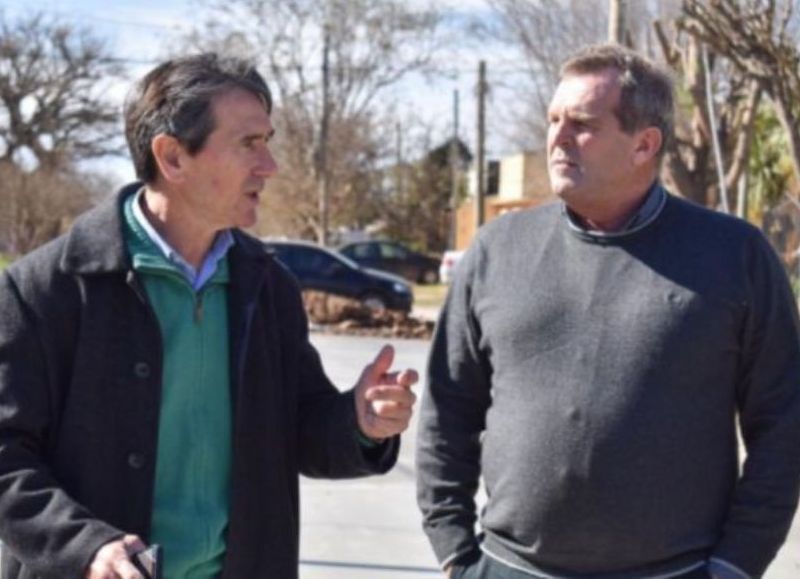 Eduardo Harispe y Santiago Dos Santos, en Lezama.