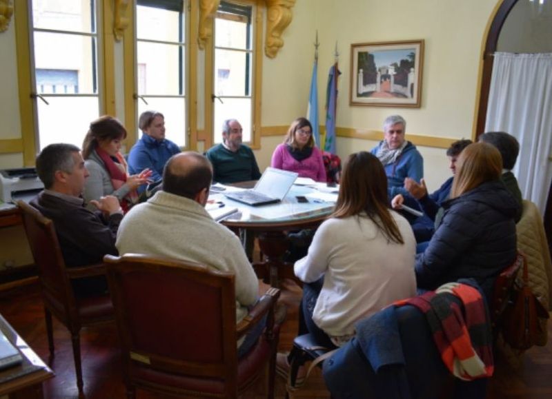 Reunión con el secretario de Gobierno.