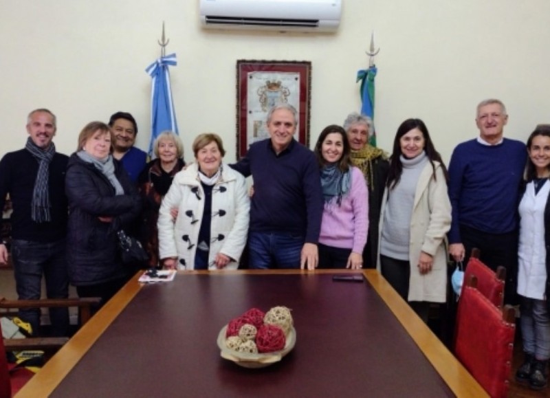 Reunión encabezada por el intendente.