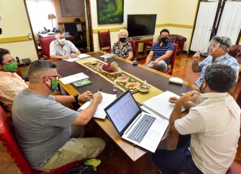 Un pasaje de la reunión paritaria.