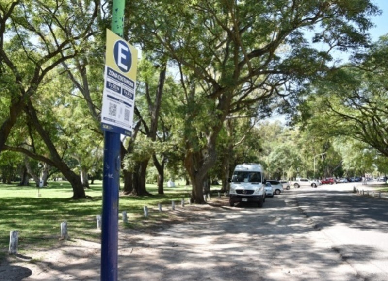 Estacionamiento medido.