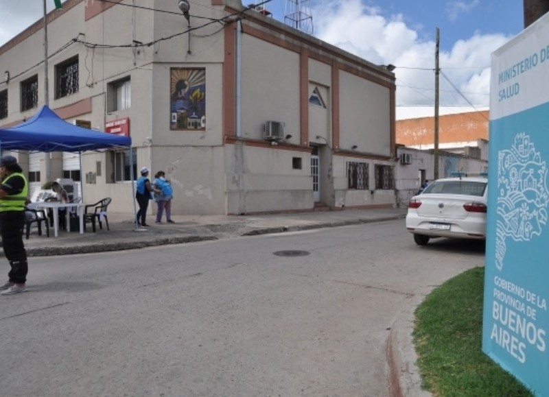 Operativo en el SUM de Bomberos.