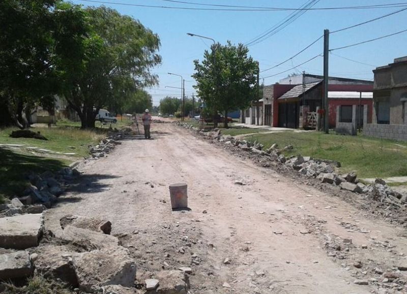 Las obras abarcan 11 cuadras.