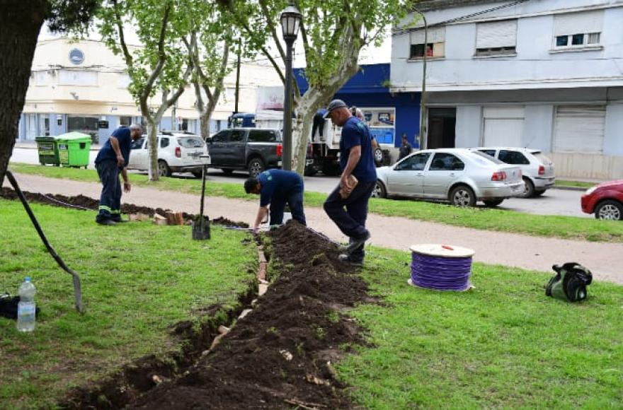 Los trabajos son parte de un proyecto integral de mejora del espacio público.