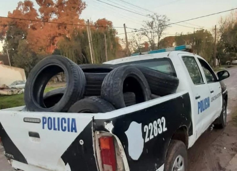 Exitoso despliegue policial (foto: Hechos y Derecho).
