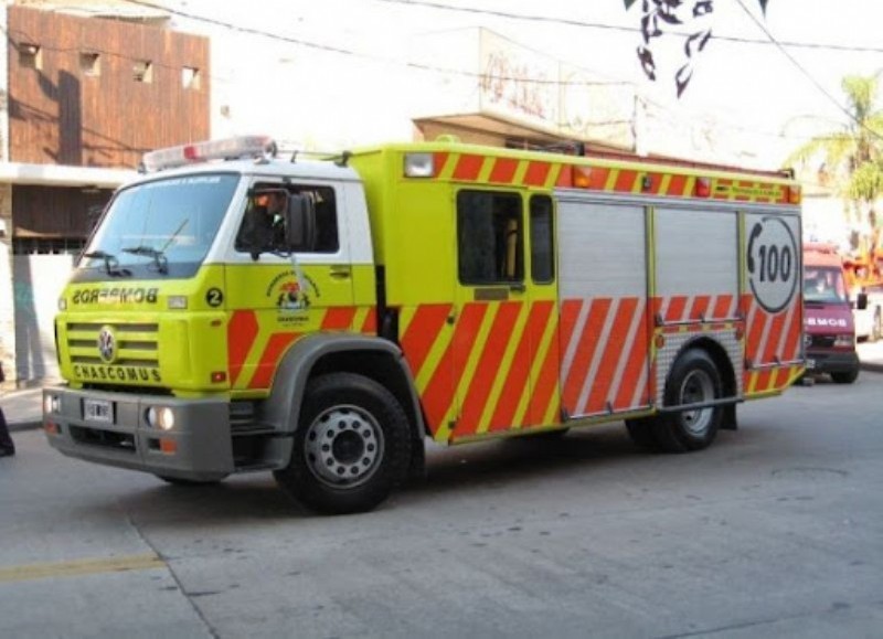 Intervención de Bomberos.