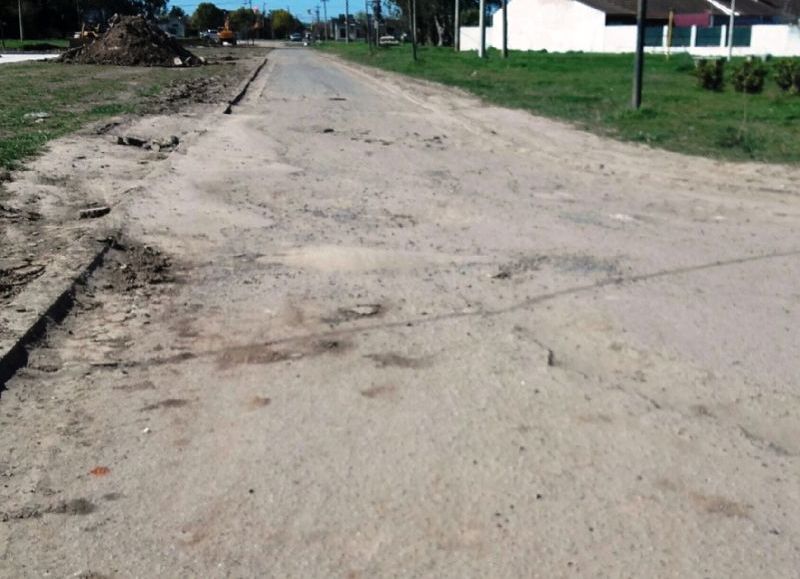 La otra cara del ingreso, calles destruidas.