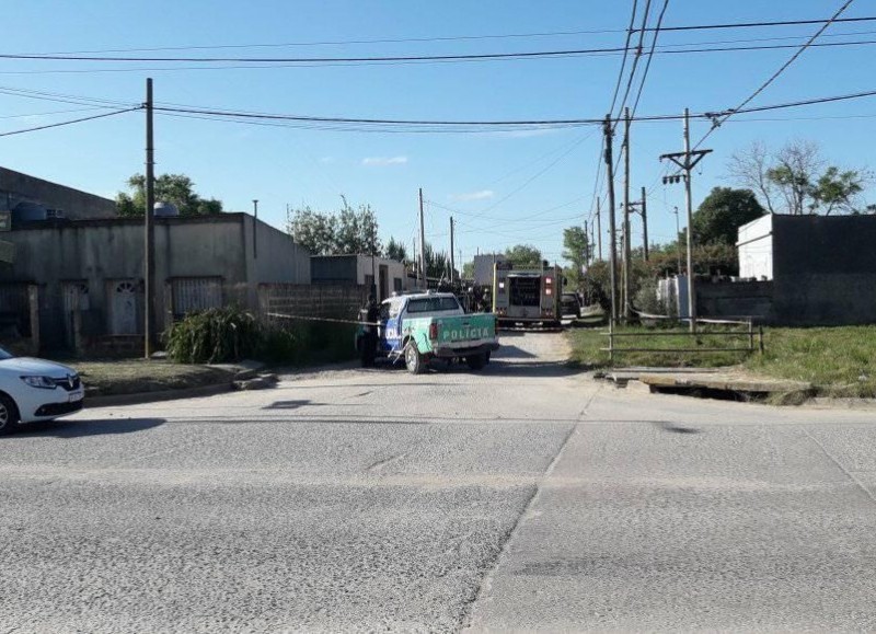 Ocurrió en una casa de calle Malvinas Argentinas (foto: Mariano Cerimele).