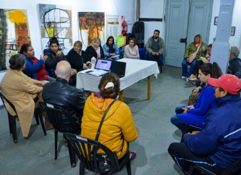 Un pasaje de la reunión de este lunes.