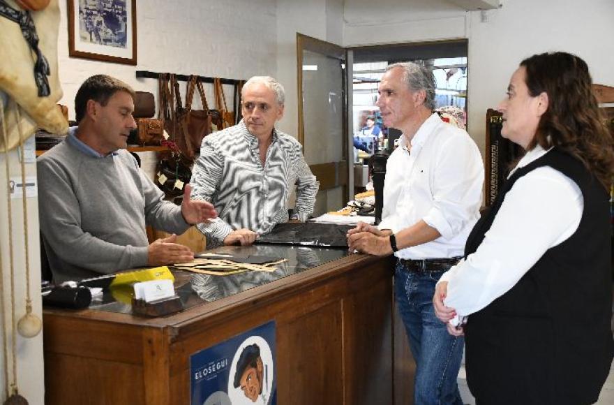 El presidente de la concesionaria, José Arteaga, visitó la ciudad en el marco de una recorrida por la Autovía 2.