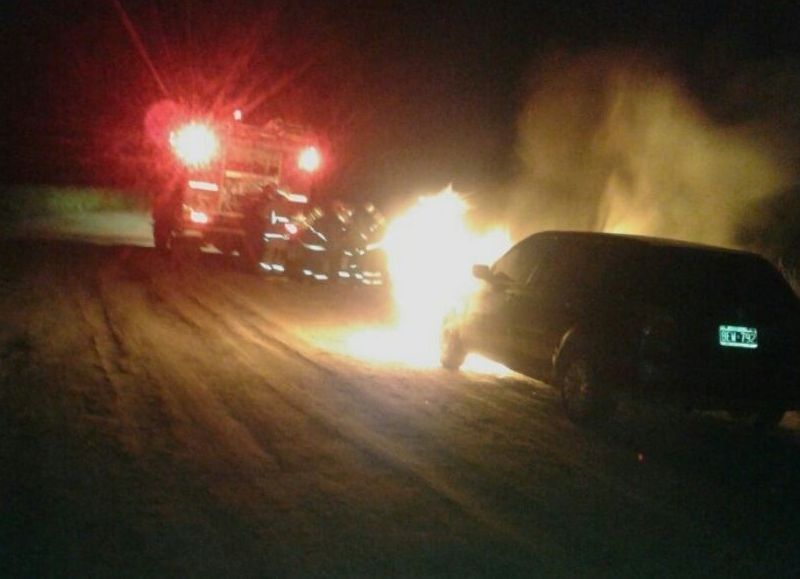 Bomberos en acción.