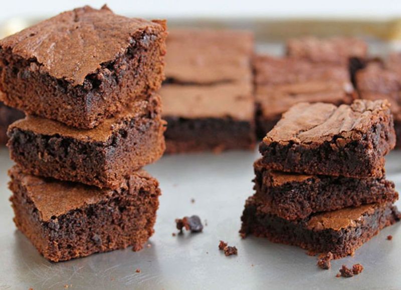 Brownies sin gluten.