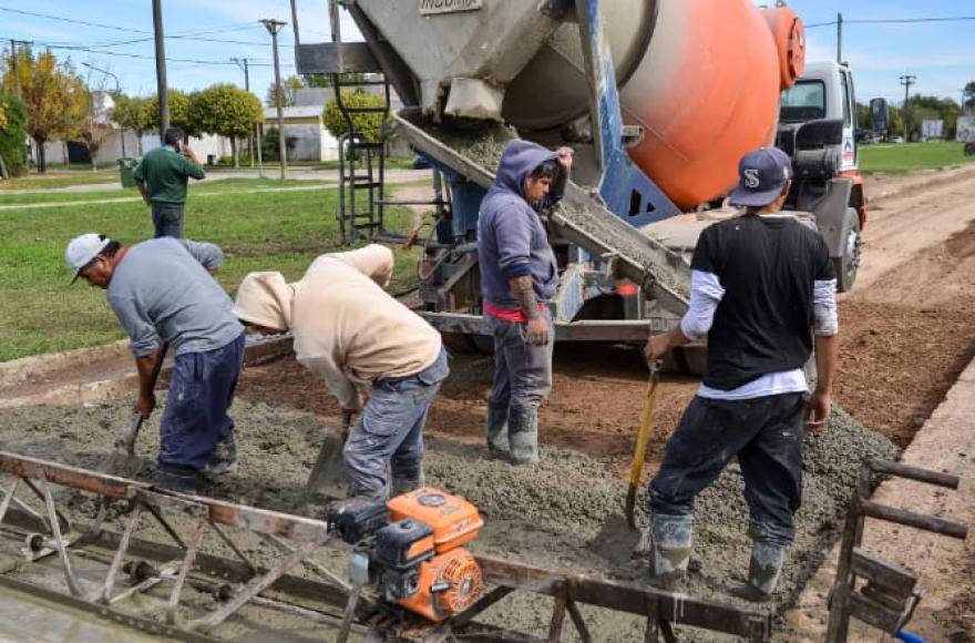 Chascomús también sufrió el parate de la obra pública.