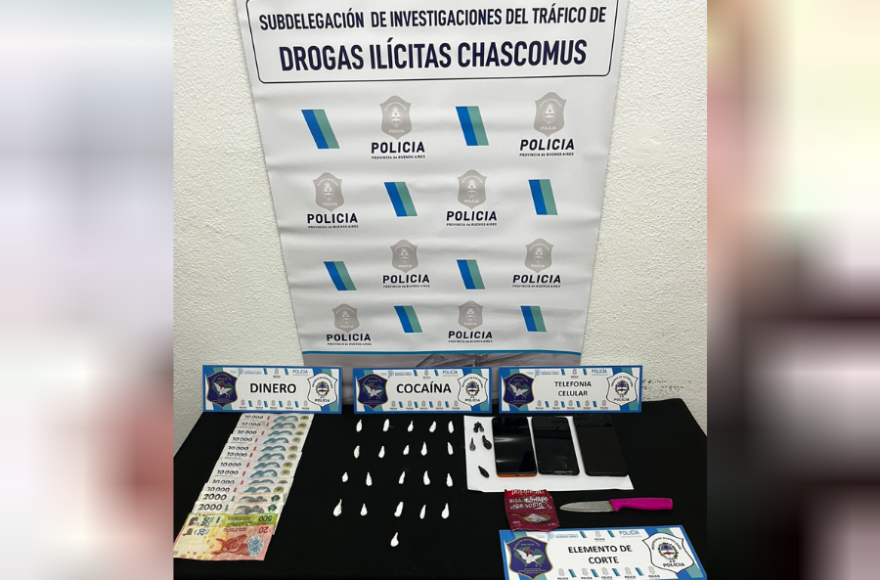 El material incautado en el operativo.