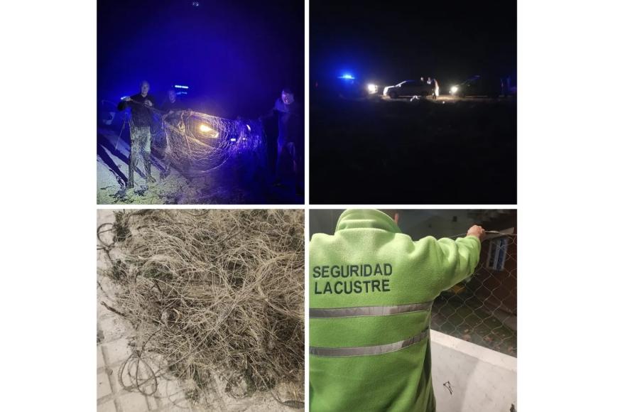 Detectaron pescadores furtivos en la laguna