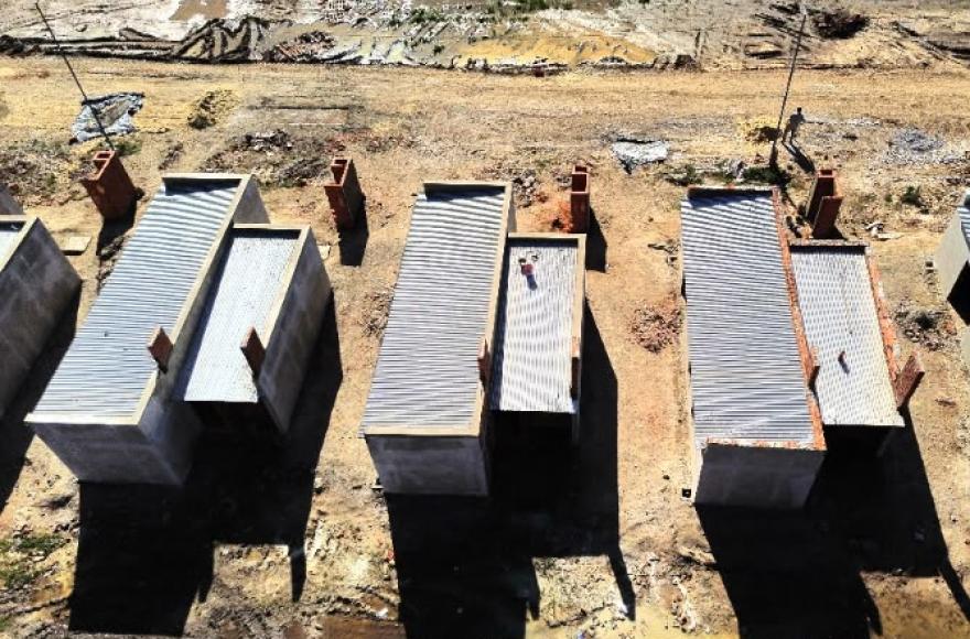 Importantes avances en la construcción de 96 nuevas viviendas